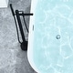 preview thumbnail 12 of 13, Altair Szany 67" x 32" Flatbottom Freestanding Acrylic Soaking Bathtub in Matte Gray with Drain and Overflow