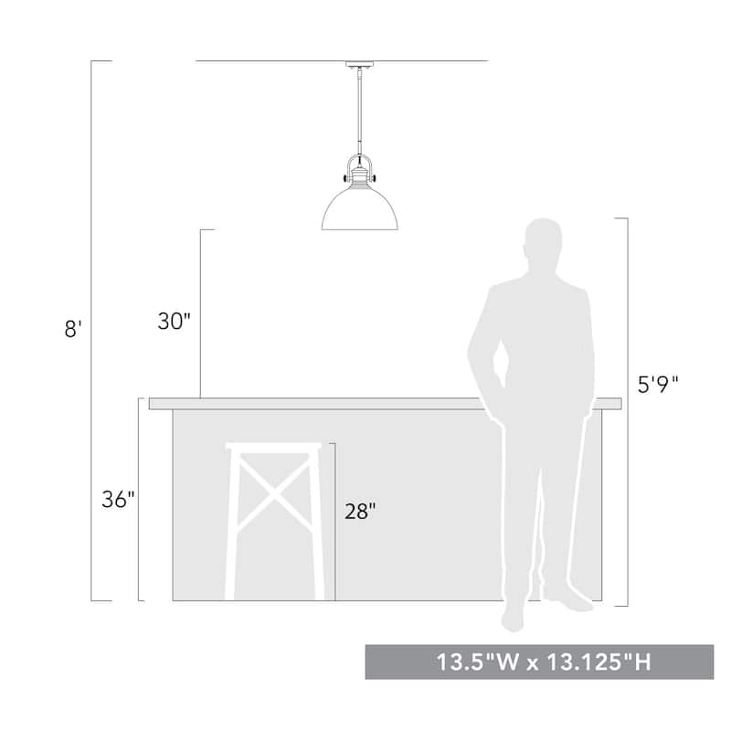 Hines 1 Light Pendant