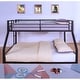 preview thumbnail 8 of 11, Drella Transitional Metal Bunk Bed with Ladder by Furniture of America