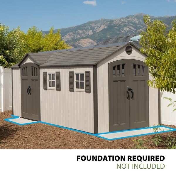 Lifetime 17.5 FT x 8 FT Outdoor Storage Shed - On Sale - Bed Bath