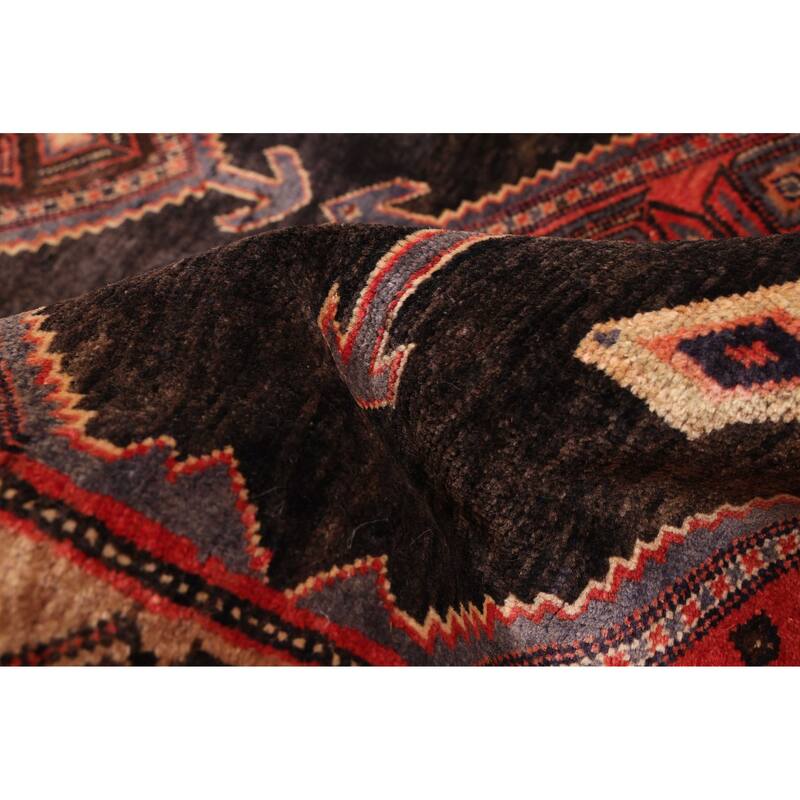 ECARPETGALLERY Hand-knotted Konya Anatolian Black Wool Rug - 5'1 x 10'3