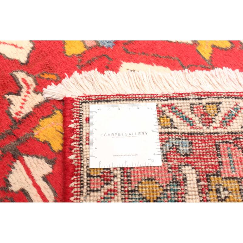 ECARPETGALLERY Hand-knotted Konya Anatolian Red Wool Rug - 2'4 x 7'5