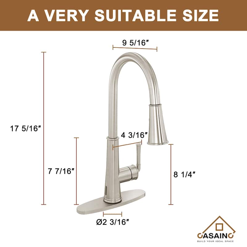 Undermount Nano Brushed Stainless Steel Workstation Kitchen Sink with Sensor-Activated Kitchen Faucet and Accessories