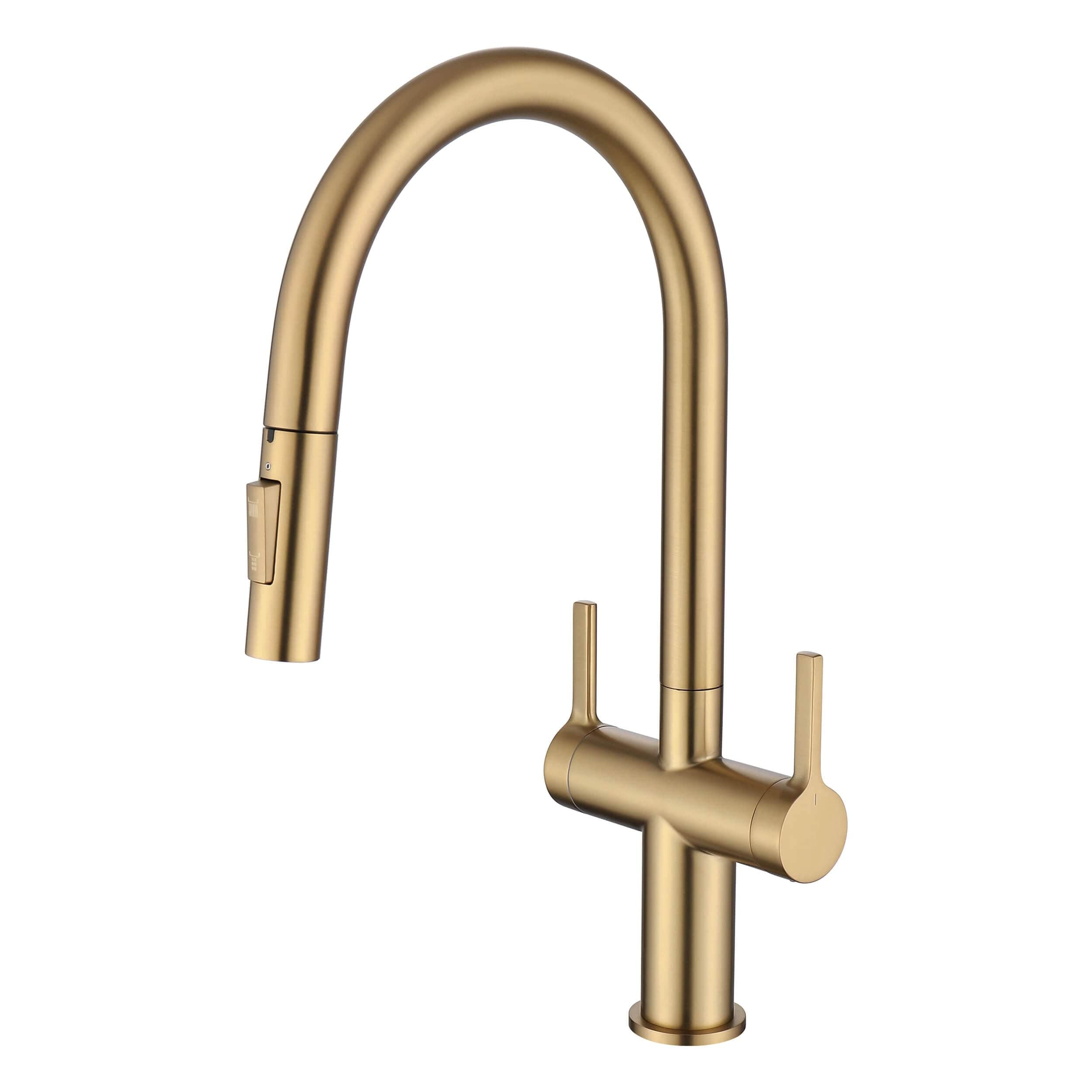 Novo Single Hole Two Handle Pull Down Kitchen Faucet