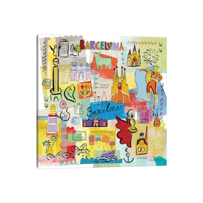 iCanvas "Global Travel IX" by Farida Zaman Canvas Print