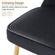 preview thumbnail 8 of 14, ivinta Tufted Dining Chair Set of 2, Luxury Black Tufted Button Back Dining Room Chair, Upholstery Accent Chair with Gold Legs
