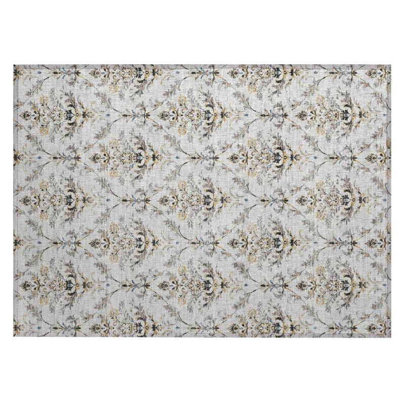 Machine Washable Indoor/ Outdoor Traditional Marrakesh Chantille Rug
