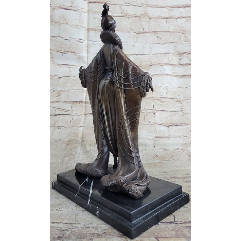Handmade Fashion Dancer Actress Bronze Hot Cast Sulpture Statue Figurine