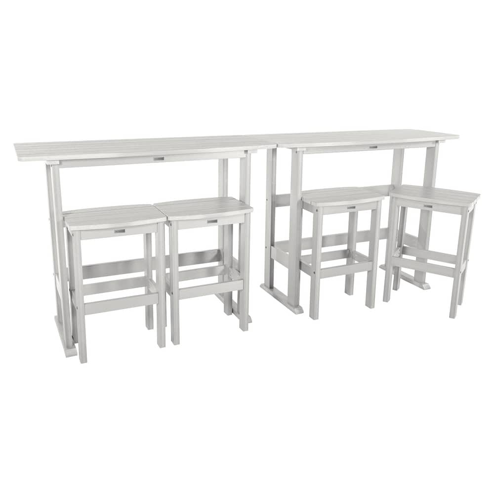 Lehigh 6-Piece Outdoor Bar-Height Balcony Set