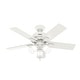preview thumbnail 4 of 11, Hunter 44" Crystal Peak Ceiling Fan with LED Light Kit and Pull Chain, Casual, Transitional