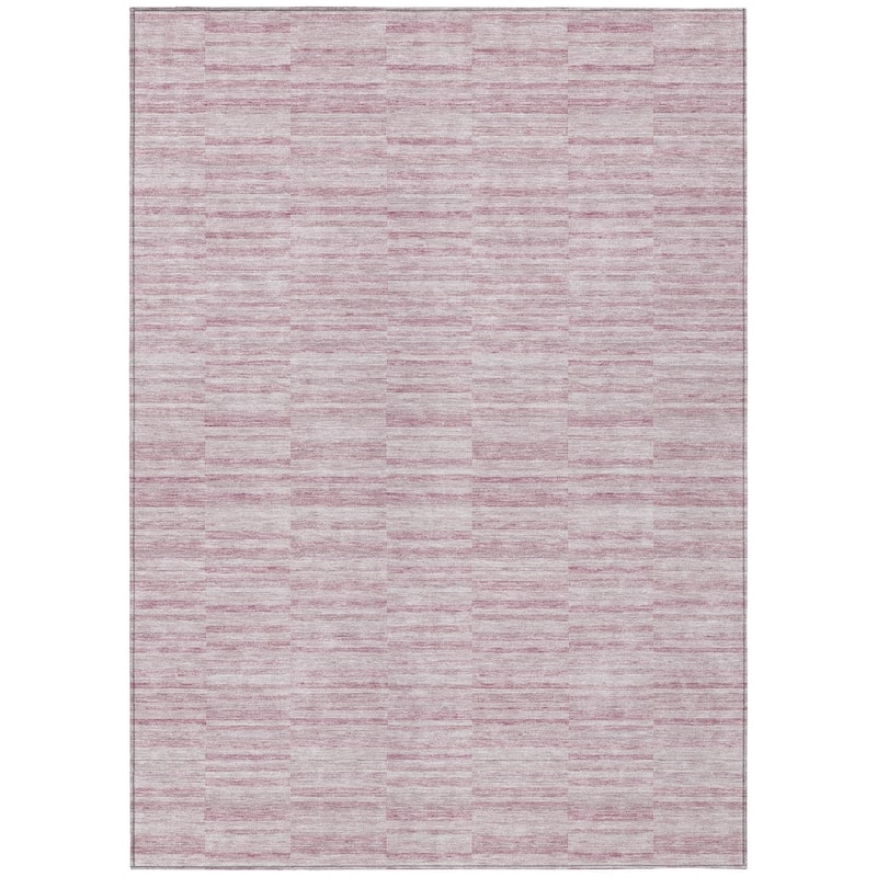 HomeRoots Striped Transitional Rectangle Outdoor Rug