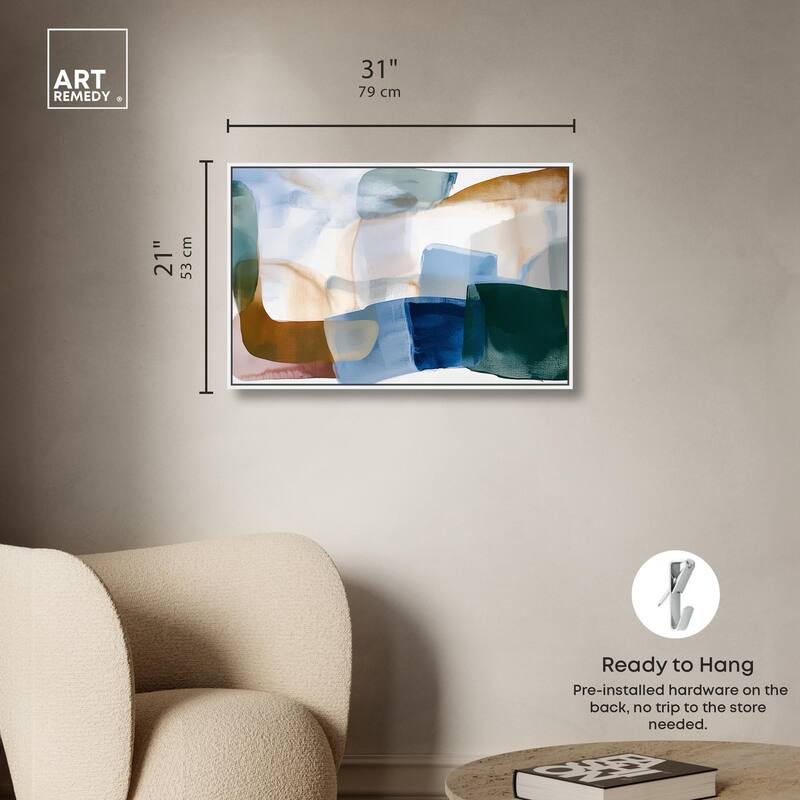 Contoured Calm I Canvas by Art Remedy