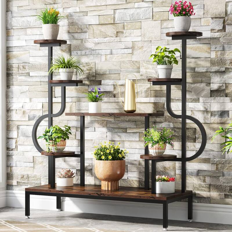 8-tier Metal Plant Stand Indoor for Multiple Plants