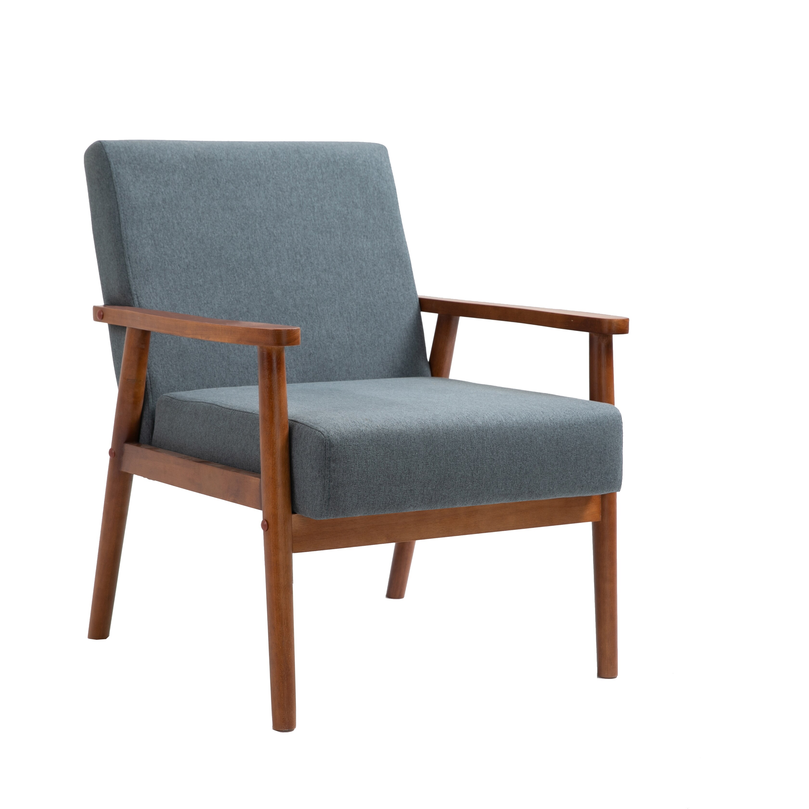 Mid century Modern Solid Wood Armchair On Sale Bed Bath