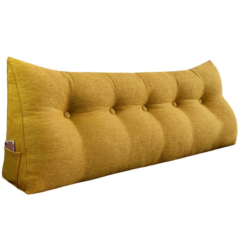 WOWMAX Bed Rest Wedge Reading Pillow Bolster Daybed Back Support - 59"X20"x8"