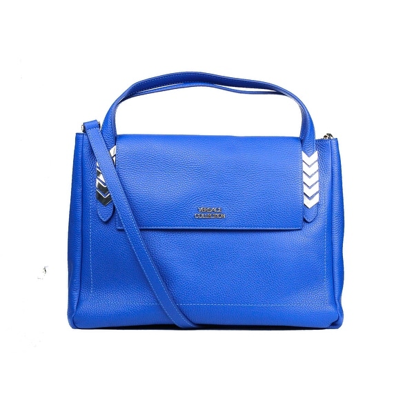 versace blue handbag