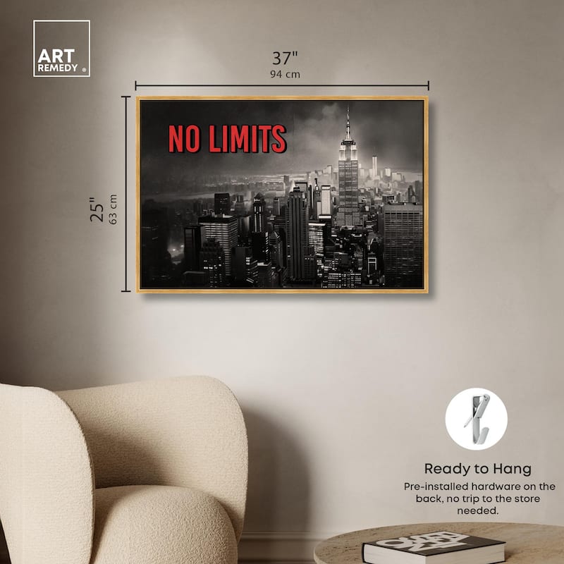 No Limits City Canvas by Art Remedy
