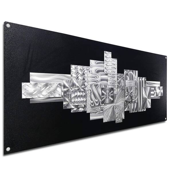 Shop Statements2000 Black Silver Large Abstract Metal Wall Art
