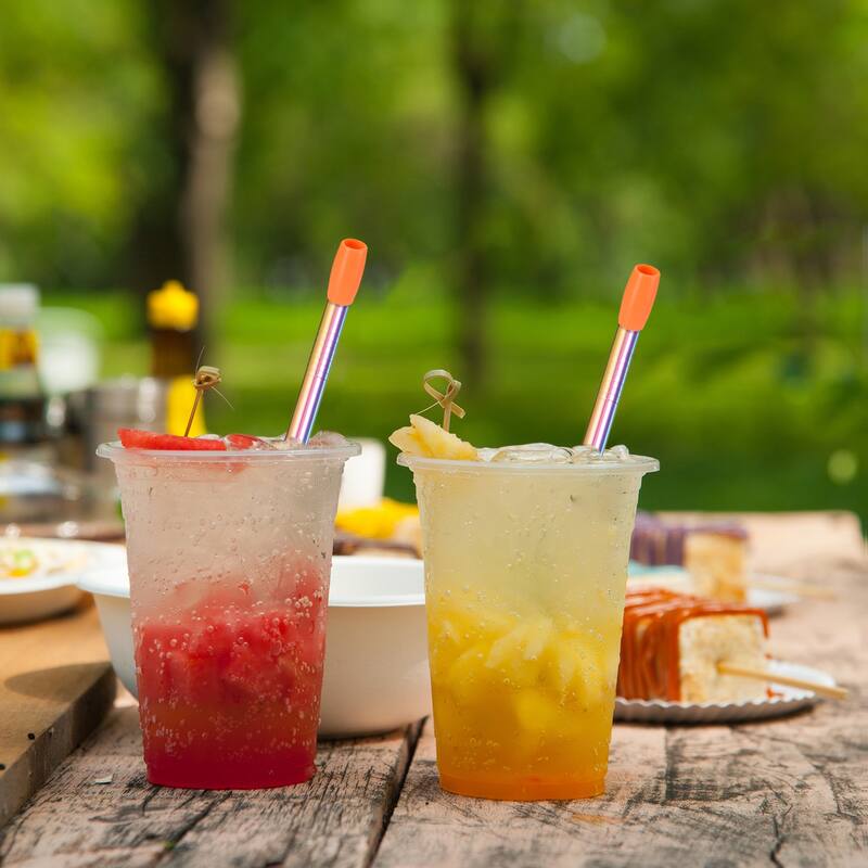 11pcs Silicone Straw Tips for 1/2 Inch OD Steel Straws