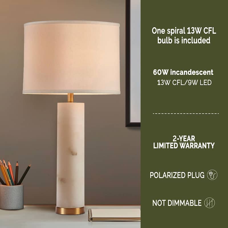 INK+IVY Prague Alabaster Table Lamp