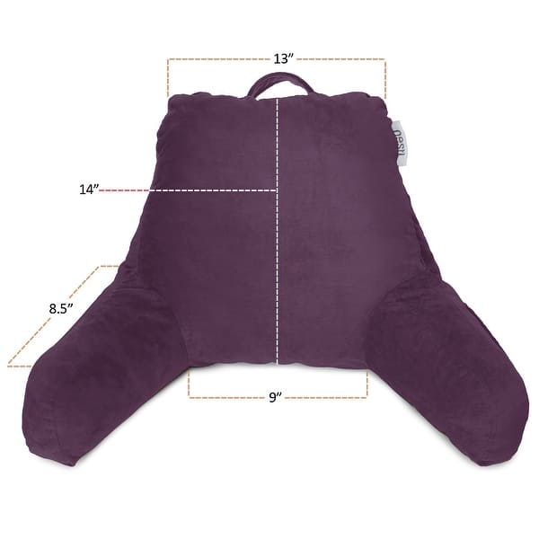 dimension image slide 30 of 62, Nestl Memory Foam Reading Pillow with Backrest, Arms and Pockets