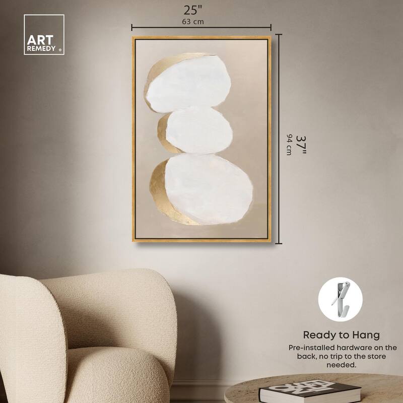 Stacked Stones I Canvas by Art Remedy
