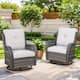 Option Gray Wicker Beige cushion