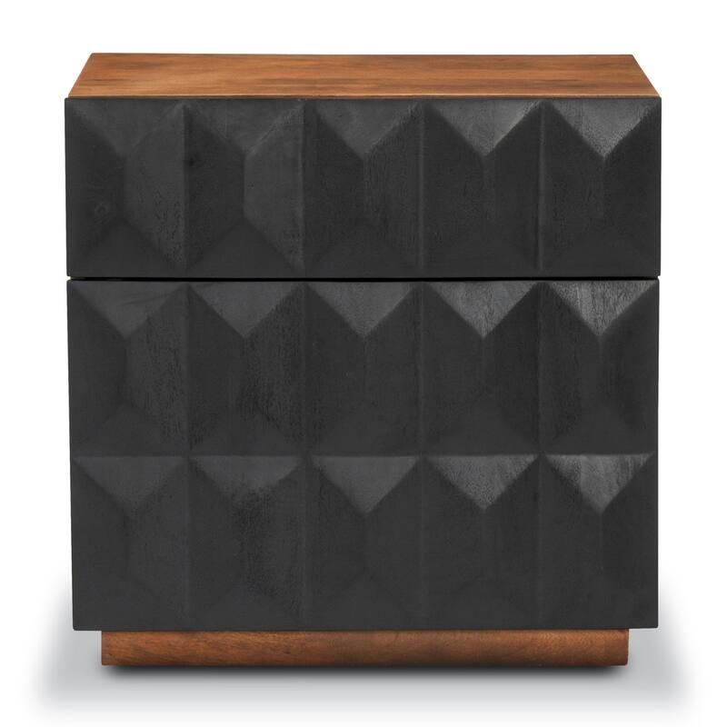 Poly & Bark Mango Wood Laso Nightstand