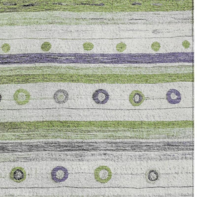 HomeRoots Striped Transitional Rectangle Outdoor Rug