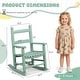 preview thumbnail 22 of 38, 16 In. Kids Classic Solid Poplar Wood Rocking Chair, Egg-Shaped Seat For Ages 2–5 - 9' x 12'