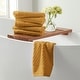 preview thumbnail 63 of 193, Linery & Co. Cotton Diamond Waffle Texture Bath Towels. Hand Towel (Pack of 6) - Marigold