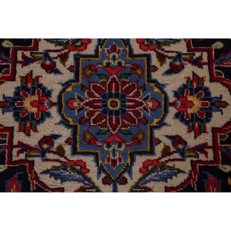 Traditional Kashan Large Persian Area Rug Hand-knotted Wool Carpet - 11'2" x 14'10"