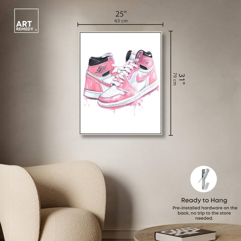 Doll Memories - Walk in Pink Canvas by Art Remedy
