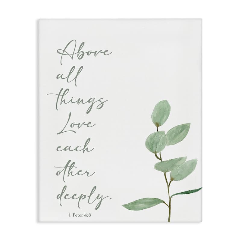 Stupell Love Each Other Deeply Canvas Wall Art Design By Lucille Price - 36 x 48