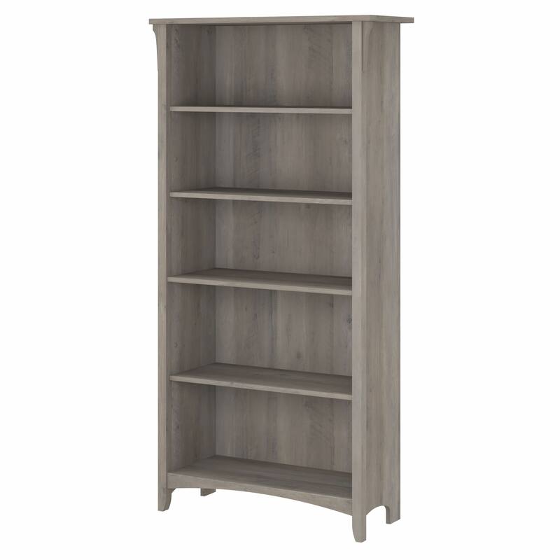 Bush Furniture Salinas Tall 5 Shelf Bookcase with Adjustable Shelves