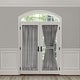 preview thumbnail 1 of 6, Buffalo Check Rod Pocket Door Panel and Tieback 54x72 - Black/White