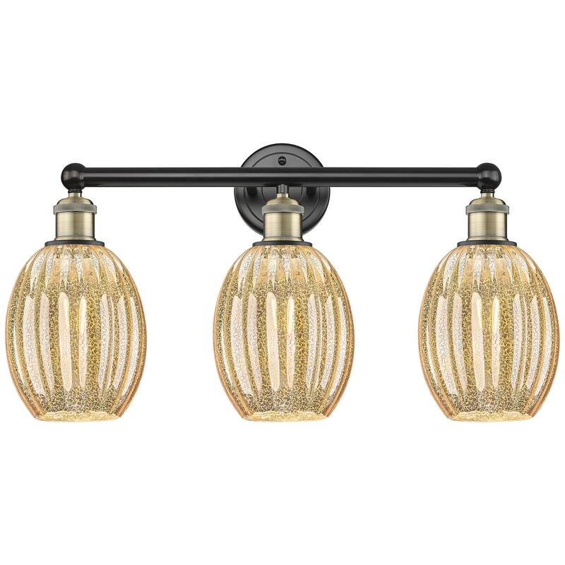 Innovations Lighting 616-3W-13-25 Preston Vanity Preston 3 Light 25" - Black Antique Brass / Mercury