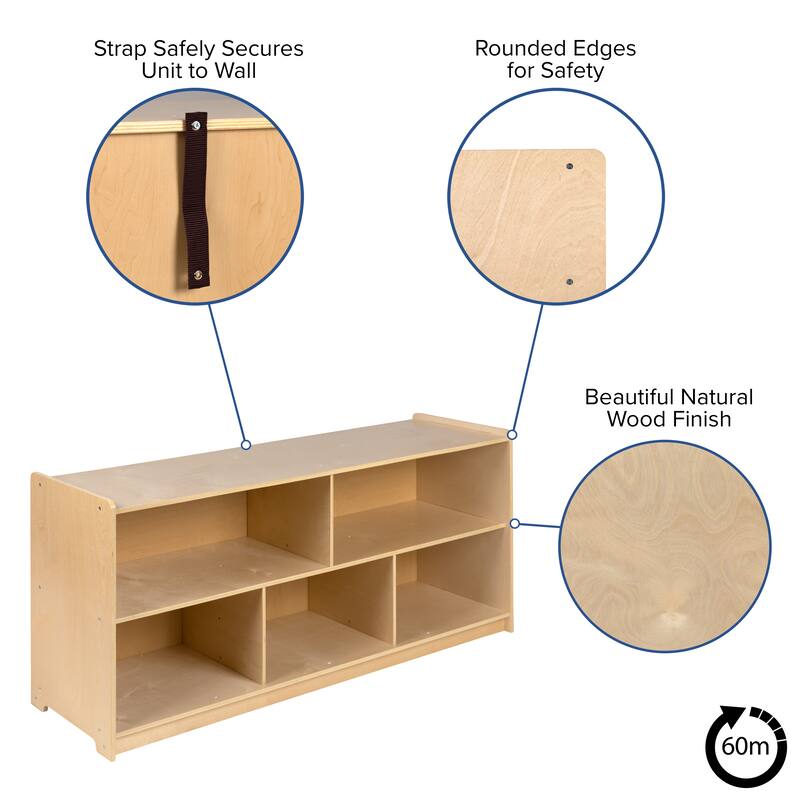 Wooden School Classroom Storage Cabinet/Cubby for Commercial or Home Use