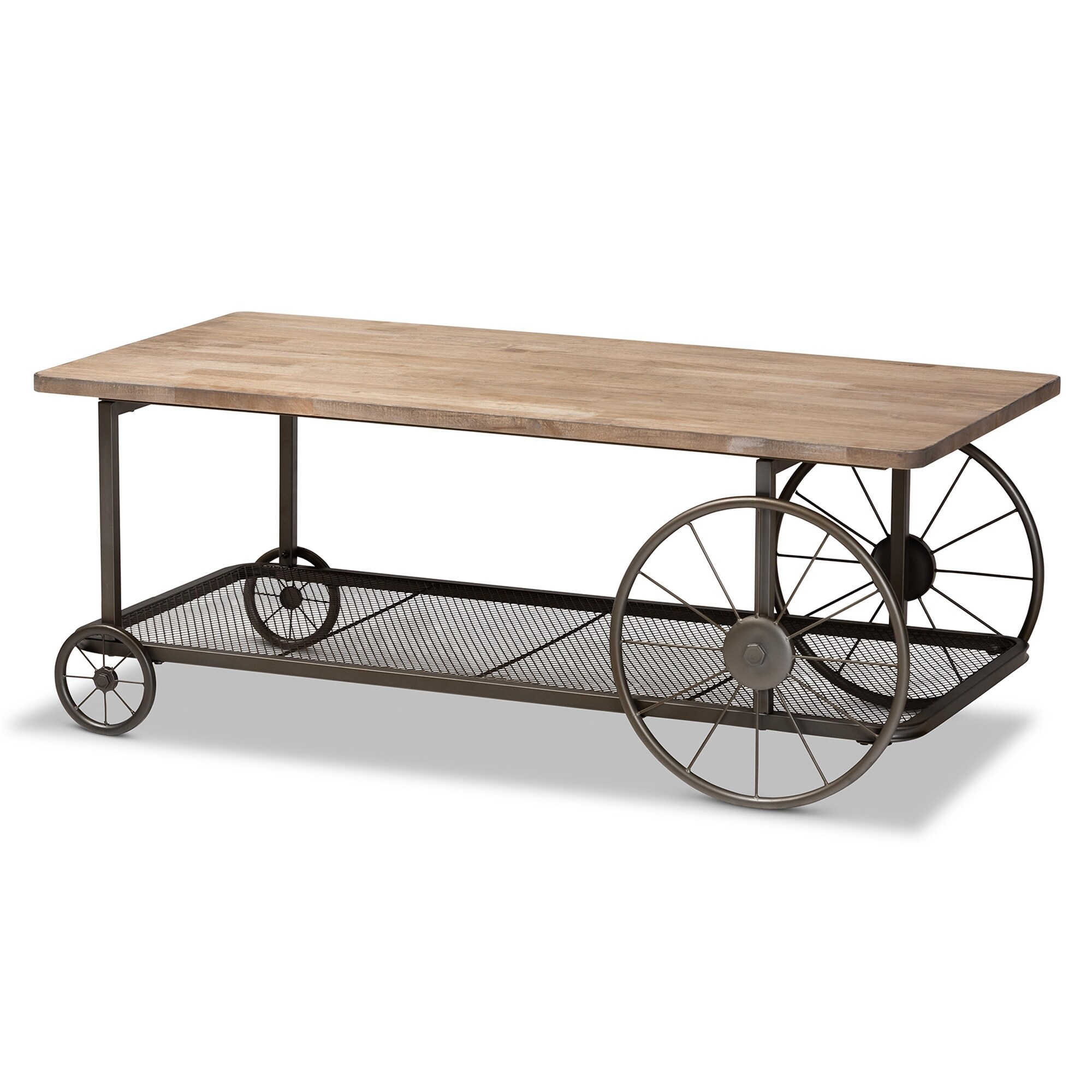 Shop Black Friday Deals On Terence Vintage Rustic Industrial Coffee Table On Sale Overstock 31980656