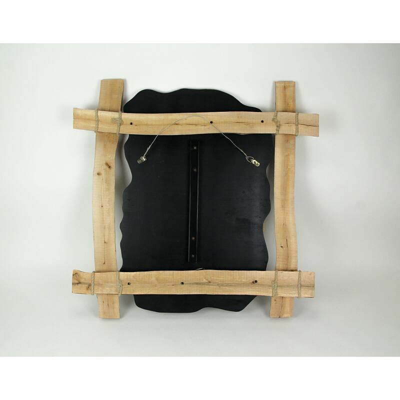 Hand Carved Natural Wood Howling Wolf Wall Art Lodge Home Decor Cabin