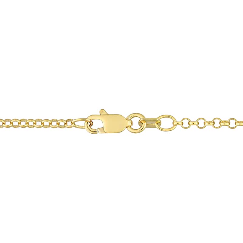 Miadora 1 5/8ct TDW Diamond Station Necklace with Chain in 14k Yellow Gold, 17-in