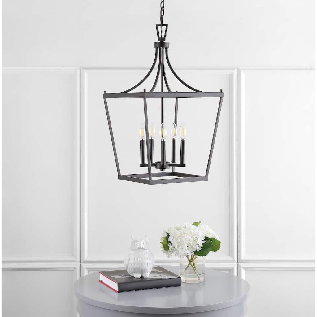 SAFAVIEH Kenris 5Lt Pendant - 16"x16"x32-104"
