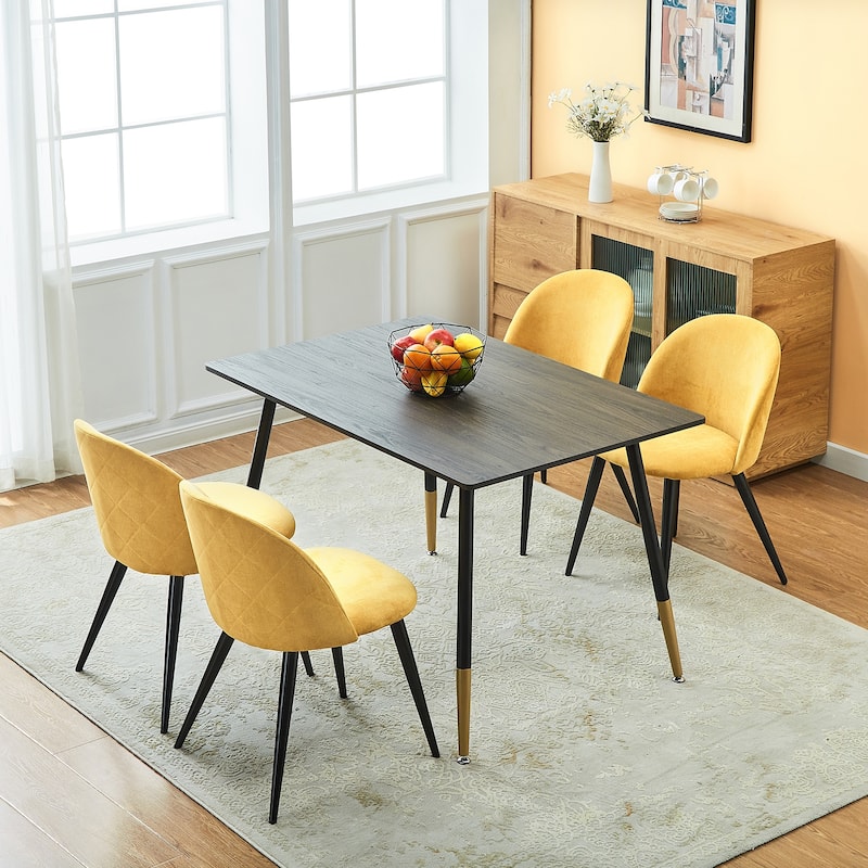 Carson Carrington MidCentury Modern Velvet Dining Chair Set of 2 On