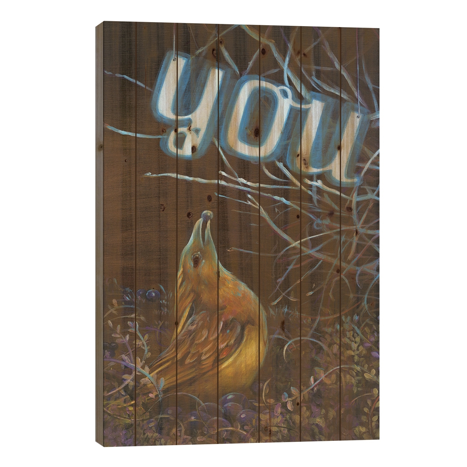 Reaching You Print On Wood by Gigi Chen - Multi-Color