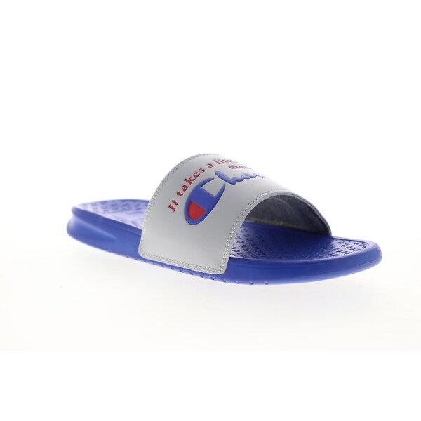 blue champion slides mens