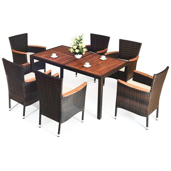 10 seat rattan dining set deals