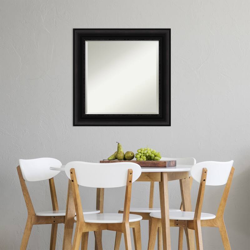 Beveled Wall Mirror - Parlor Black Frame