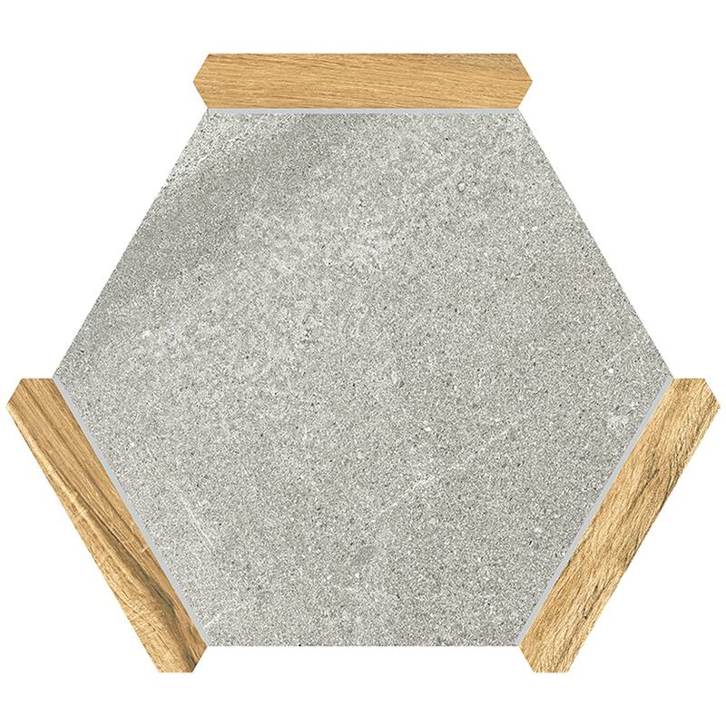 Apollo tile 9" x 10" Aureole Matte Cloud Gray Brown Porcelain Tile (8.07 sq ft/case) - 18 Pack