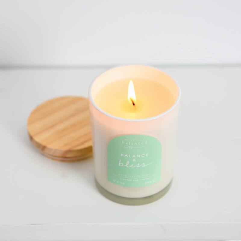 Beautifully Balanced Lidded Glass Scented Candle