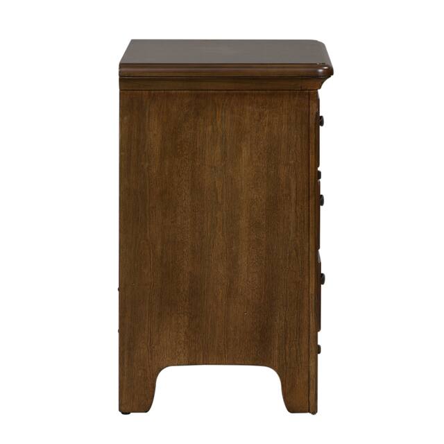 Copper Grove Nazaire Tobacco 3-drawer Nightstand